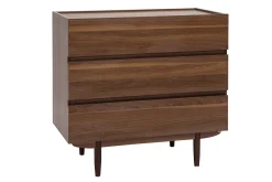Miliboo Kommode mit 3 Schubladen aus dunklem Holz B80 cm SANAA* Kommoden|Kommoden