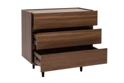Miliboo Kommode mit 3 Schubladen aus dunklem Holz B80 cm SANAA* Kommoden|Kommoden