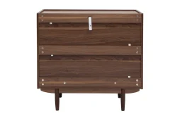 Miliboo Kommode mit 3 Schubladen aus dunklem Holz B80 cm SANAA* Kommoden|Kommoden