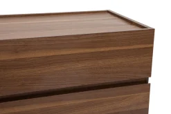 Miliboo Kommode mit 3 Schubladen aus dunklem Holz B80 cm SANAA* Kommoden|Kommoden