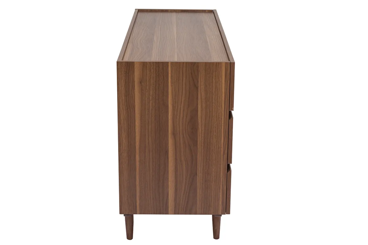 Miliboo Kommode mit 6 Schubladen aus dunklem Holz B120 cm SANAA* Kommoden|Kommoden