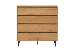 Miliboo Kommode mit hellem Holzfurnier in Eiche 4 Schubladen L100 cm ARAGON* Kommoden|Kommoden