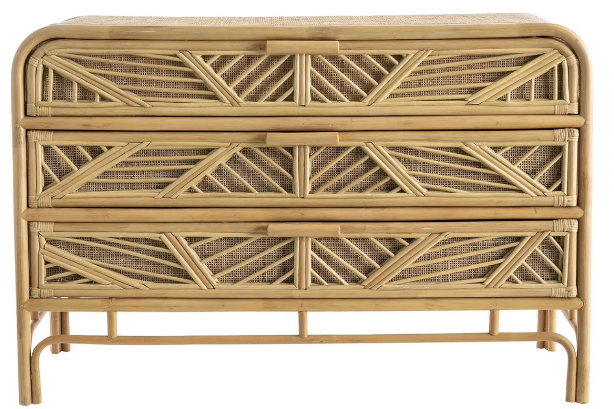Miliboo Kommode Rattan 3 Schubladen GALON* Kommoden|Kommoden