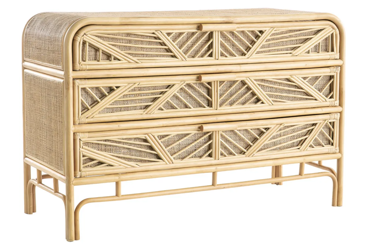 Miliboo Kommode Rattan 3 Schubladen GALON* Kommoden|Kommoden