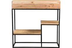 Miliboo Konsole 2 Schubladen aus Akazienholz und Metall L80 cm GRENELLE* Bücherregale|Bücherregale