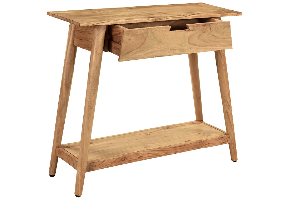 Miliboo Konsole aus massivem Akazienholz B90 cm FRANKLIN* Konsolentische