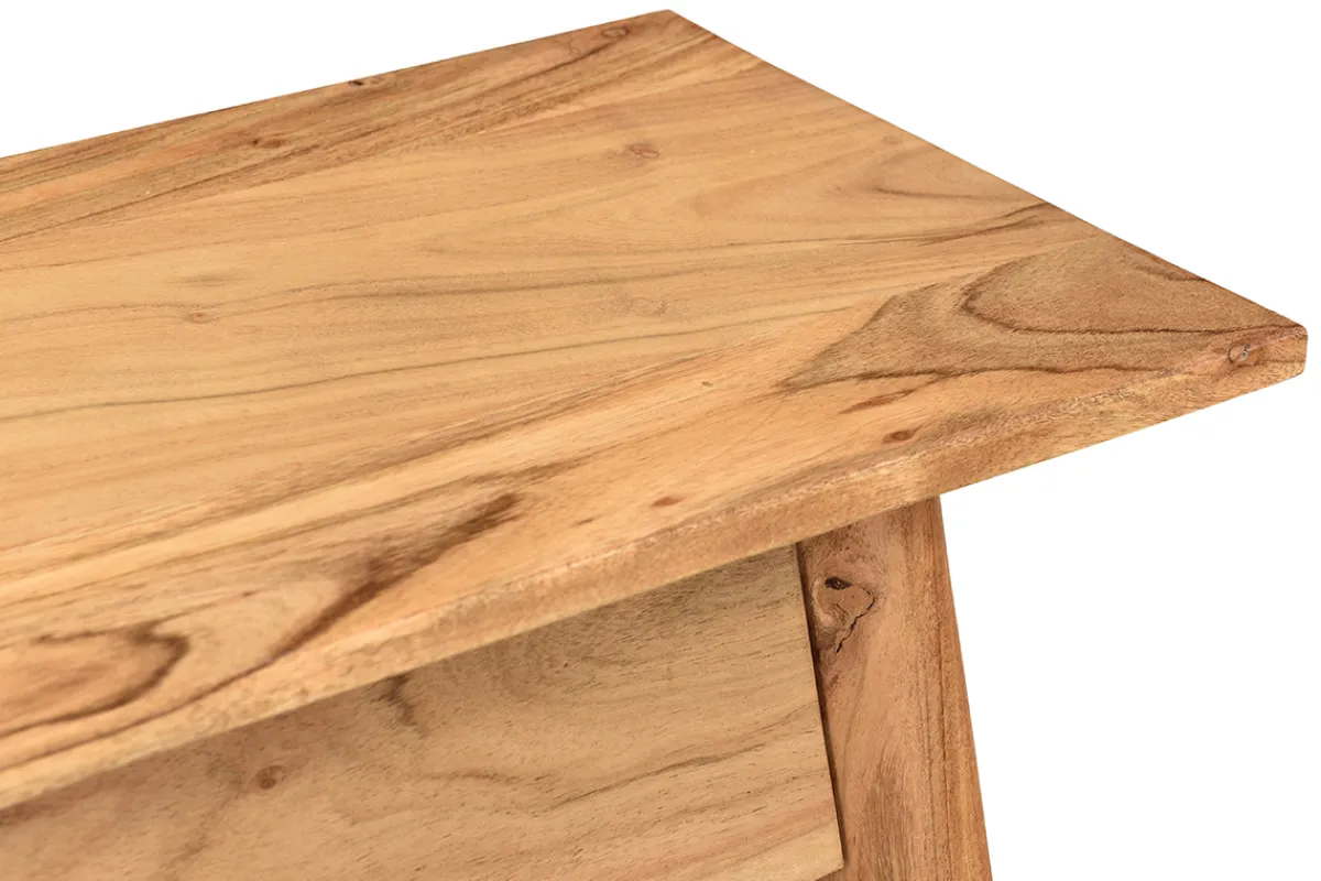 Miliboo Konsole aus massivem Akazienholz B90 cm FRANKLIN* Konsolentische