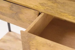 Miliboo Konsolenschreibtisch Industrie-Stil Mangoholz und Metall L110 cm YPSTER* Bücherregale|Bücherregale