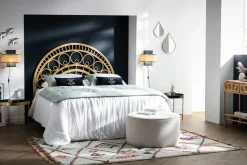 Miliboo Kopfteil aus Rattan mit Muster B 160 cm SORAYA* Bett-kopfteile