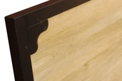 Miliboo Kopfteil Bett Metall und Mangoholz INDUSTRIA* Bett-kopfteile