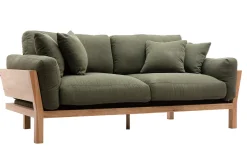 Miliboo KYO Khaki skandinavisches 3-Sitzer-Sofa mit abnehmbaren Bezügen* Design-sofas