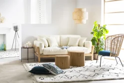 Miliboo KYO Khaki skandinavisches 3-Sitzer-Sofa mit abnehmbaren Bezügen* Design-sofas