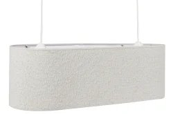 Miliboo Lampenschirm für doppelte Hängeleuchte aus Stoff mit Bouclé-Wolleffekt in Ecru B62 cm TESSA* Pendelleuchten|Pendelleuchten