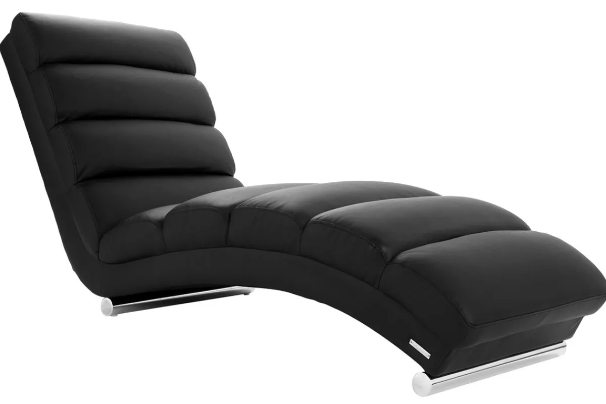 Miliboo Liegestuhl/Design-Stuhl TAYLOR Schwarz* Relaxsessel|Sessel