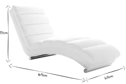 Miliboo Liegestuhl/Design-Stuhl TAYLOR Schwarz* Relaxsessel|Sessel