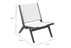 Miliboo Lounge-Gartensessel aus Massivholz MALIBU* Gartenstühle