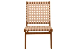Miliboo Lounge-Gartensessel aus Massivholz und geflochtenen Elementen in Beige LUCEA* Design-sessel|Sessel