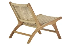 Miliboo Loungesessel aus massivem Teakholz und geflochtenem Seil SUMBA* Design-sessel|Sessel