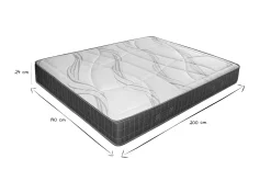 Miliboo Matratze mit Memory-Schaum 140 x 200 cm JIMY* Matratzen