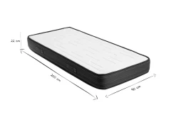 Miliboo Matratze mit Memory-Schaum 90 x 200 cm OLIVER* Matratzen