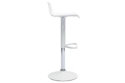 Miliboo Moderne weiße Barhocker 360° drehbar und höhenverstellbar (2er-Set) KRONOS* Barhocker