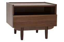 Miliboo Nachttisch aus dunklem Holz mit Schublade SANAA* Nachttische