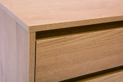 Miliboo Nachttisch mit hellem Holzfinish in Eiche 2 Schubladen L50 cm ARAGON* Nachttische