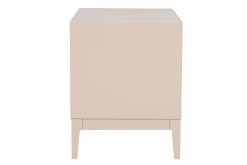 Miliboo Nachttische in Puderrosa und goldfarbenem Metall mit Ablagen B60 cm (2er-Set) GIANA* Nachttische