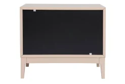 Miliboo Nachttische in Puderrosa und goldfarbenem Metall mit Ablagen B60 cm (2er-Set) GIANA* Nachttische