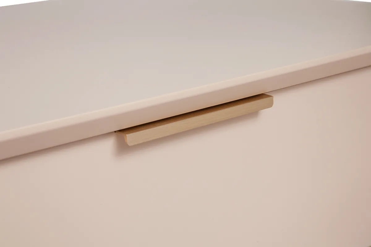Miliboo Nachttische in Puderrosa und goldfarbenem Metall mit Ablagen B60 cm (2er-Set) GIANA* Nachttische