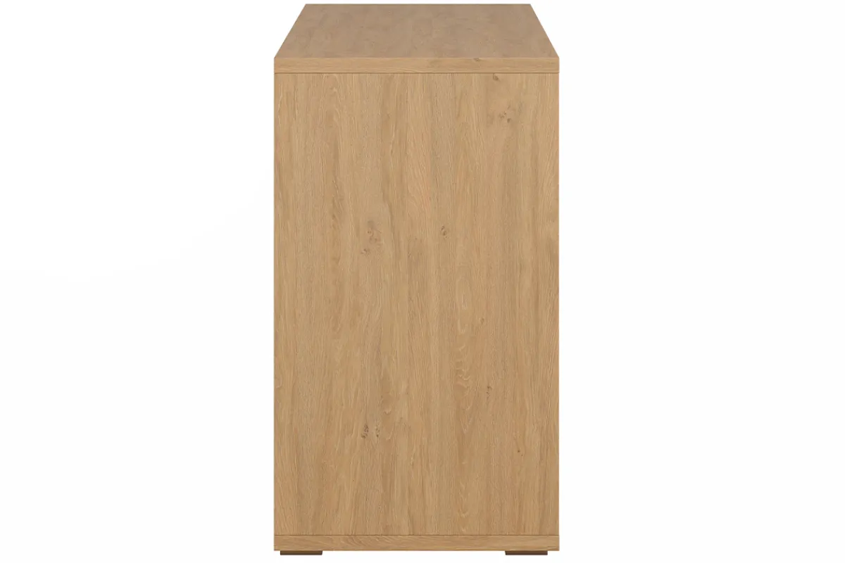 Miliboo Niedriger Bücherschrank mit hellem Eichenholzfinish B140 cm EPURE* Bücherregale|Bücherregale