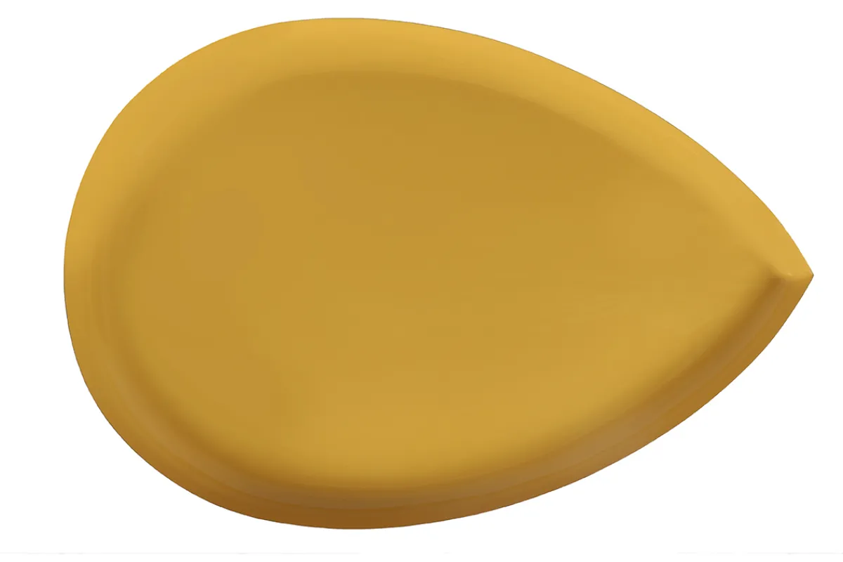 Miliboo Niedriger Design-Tisch aus gelblackiertem Stahl DROP* Couchtische