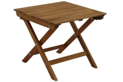 Miliboo Niedriger Gartentisch aus Massivholz zusammenklappbar B40 x T40 cm ITZA* Gartentische