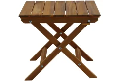 Miliboo Niedriger Gartentisch aus Massivholz zusammenklappbar B40 x T40 cm ITZA* Gartentische
