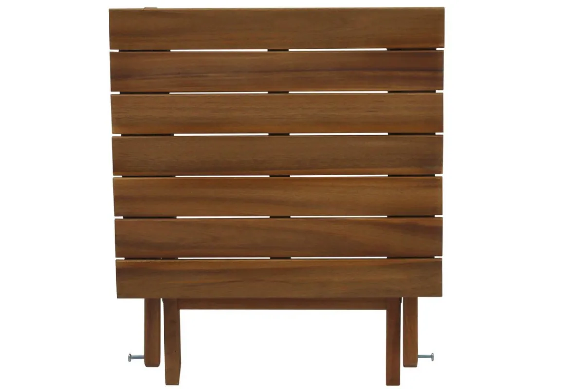 Miliboo Niedriger Gartentisch aus Massivholz zusammenklappbar B40 x T40 cm ITZA* Gartentische