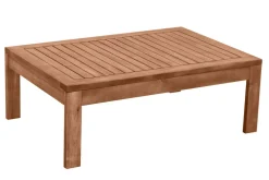 Miliboo Niedriger Gartentisch aus Massivholz B90 cm SALVADOR* Gartentische