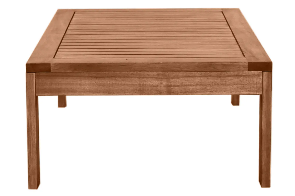 Miliboo Niedriger Gartentisch aus Massivholz B90 cm SALVADOR* Gartentische