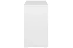 Miliboo Niedriges Bücherregal aus weißem Holz B140 cm EPURE* Bücherregale|Bücherregale