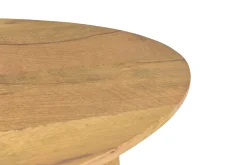 Miliboo Ovaler Couchtisch aus massivem, hellen Mangoholz B100 cm PALEY* Couchtische