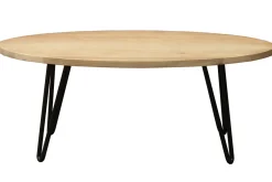 Miliboo Ovaler Couchtisch aus massivem Mangobaum L100 cm VIBES* Couchtische