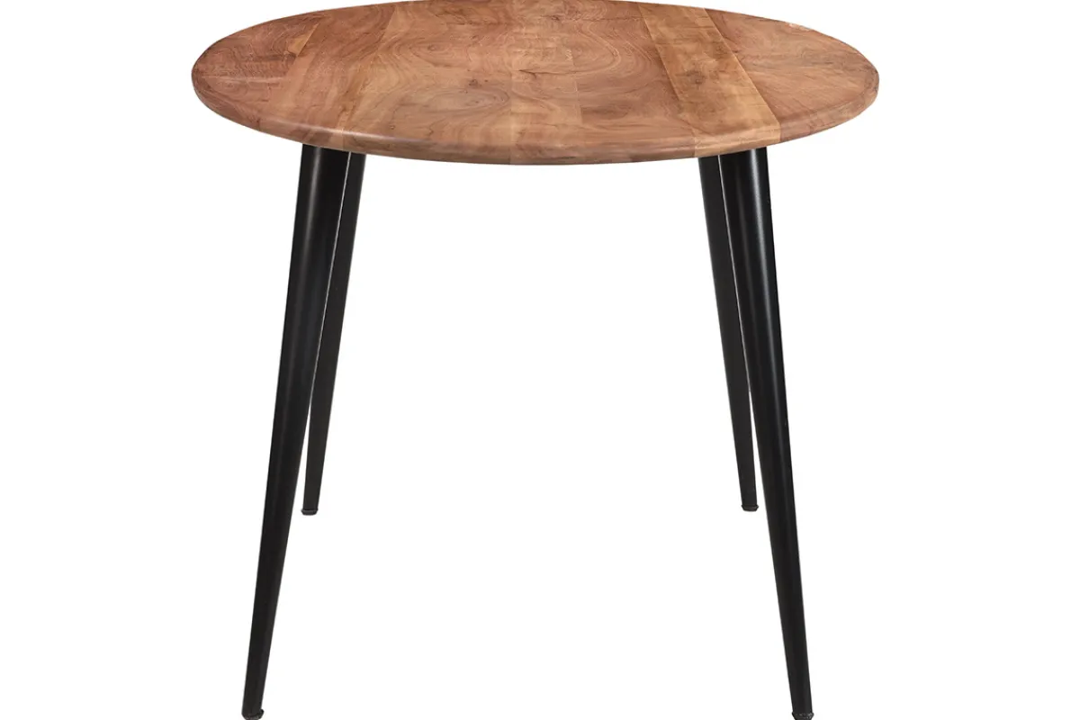 Miliboo Ovaler Esstisch aus massivem Akazienholz und Metall B160 cm OBALI* Esstische
