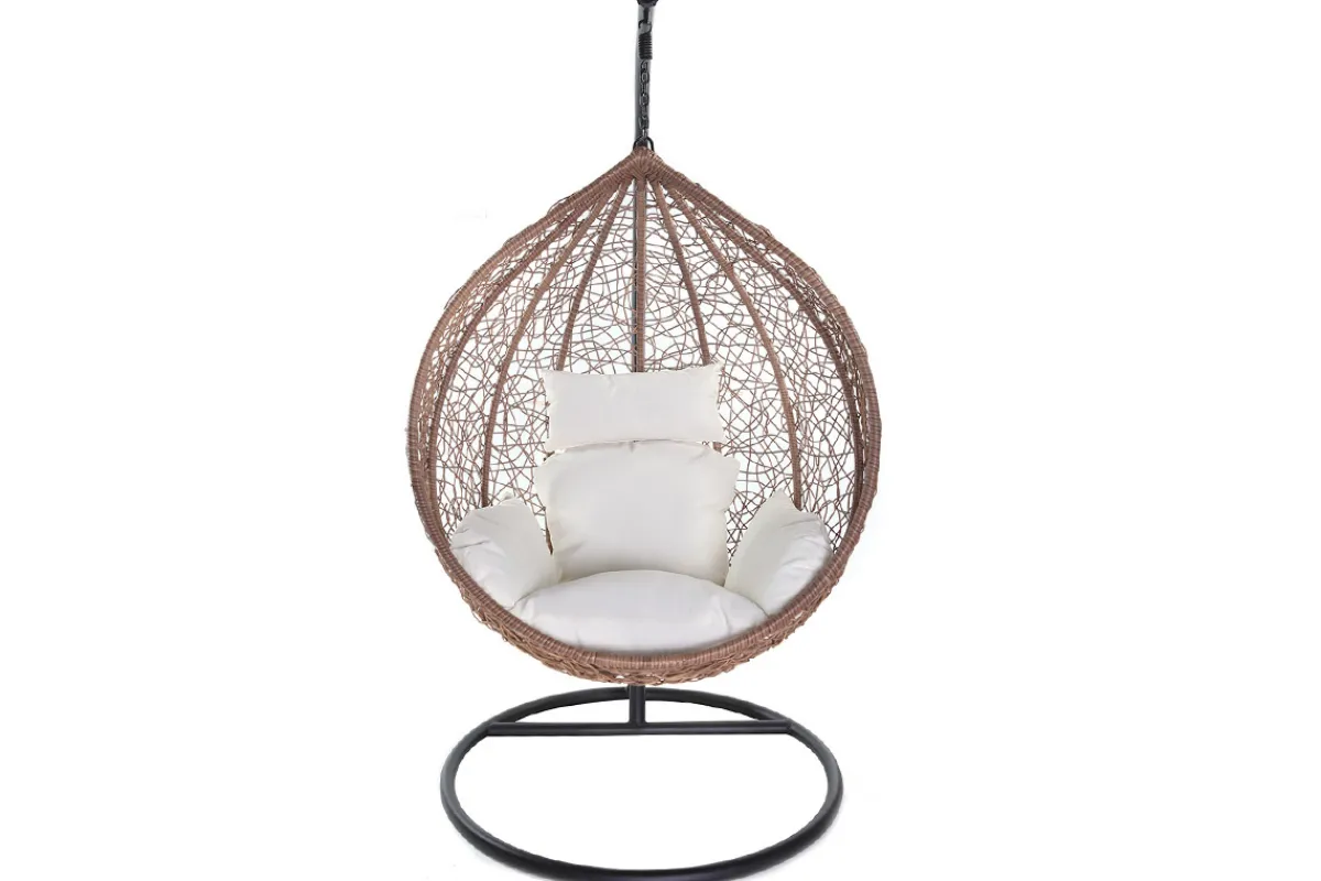 Miliboo Ovaler Hängesessel aus Kunststoff im Rattanstil MOJO* Design-sessel|Sessel