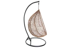 Miliboo Ovaler Hängesessel aus Kunststoff im Rattanstil MOJO* Design-sessel|Sessel