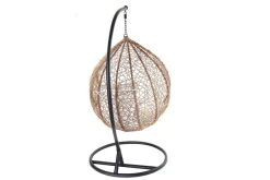 Miliboo Ovaler Hängesessel aus Kunststoff im Rattanstil MOJO* Design-sessel|Sessel