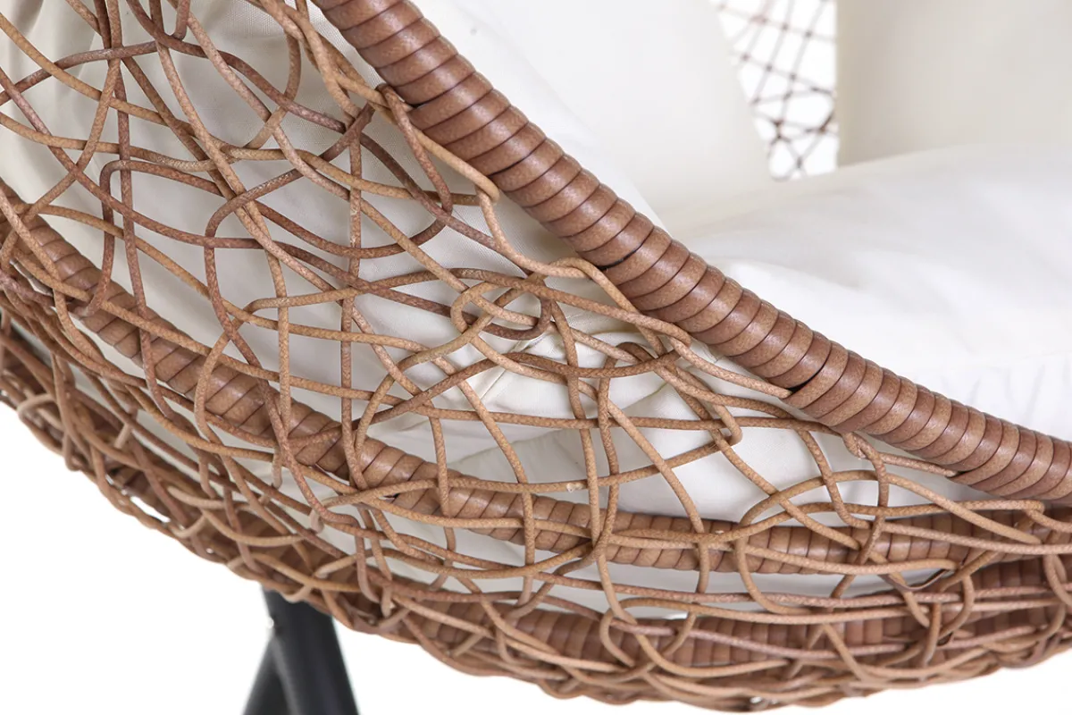Miliboo Ovaler Hängesessel aus Kunststoff im Rattanstil MOJO* Design-sessel|Sessel
