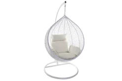 Miliboo Ovaler Hängesessel, weißer Kunststoff MOJO* Design-sessel|Sessel