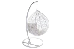 Miliboo Ovaler Hängesessel, weißer Kunststoff MOJO* Design-sessel|Sessel