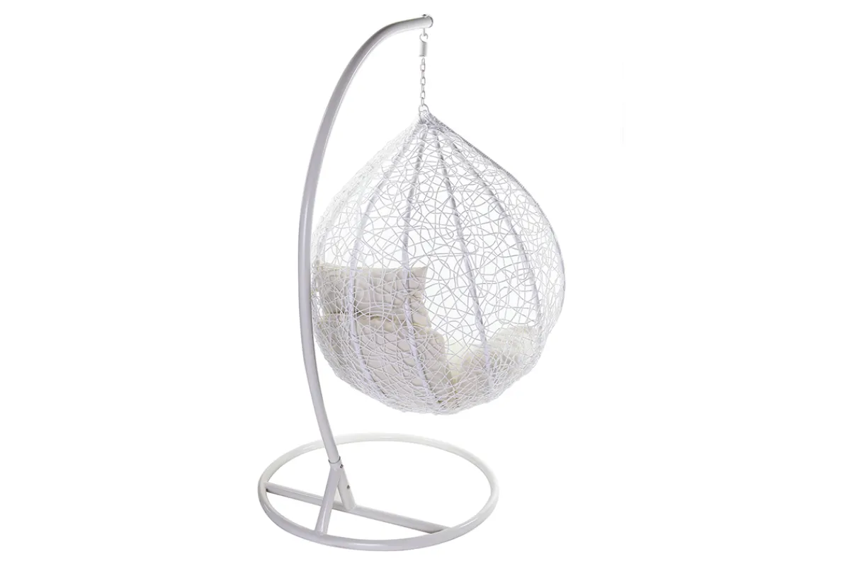 Miliboo Ovaler Hängesessel, weißer Kunststoff MOJO* Design-sessel|Sessel