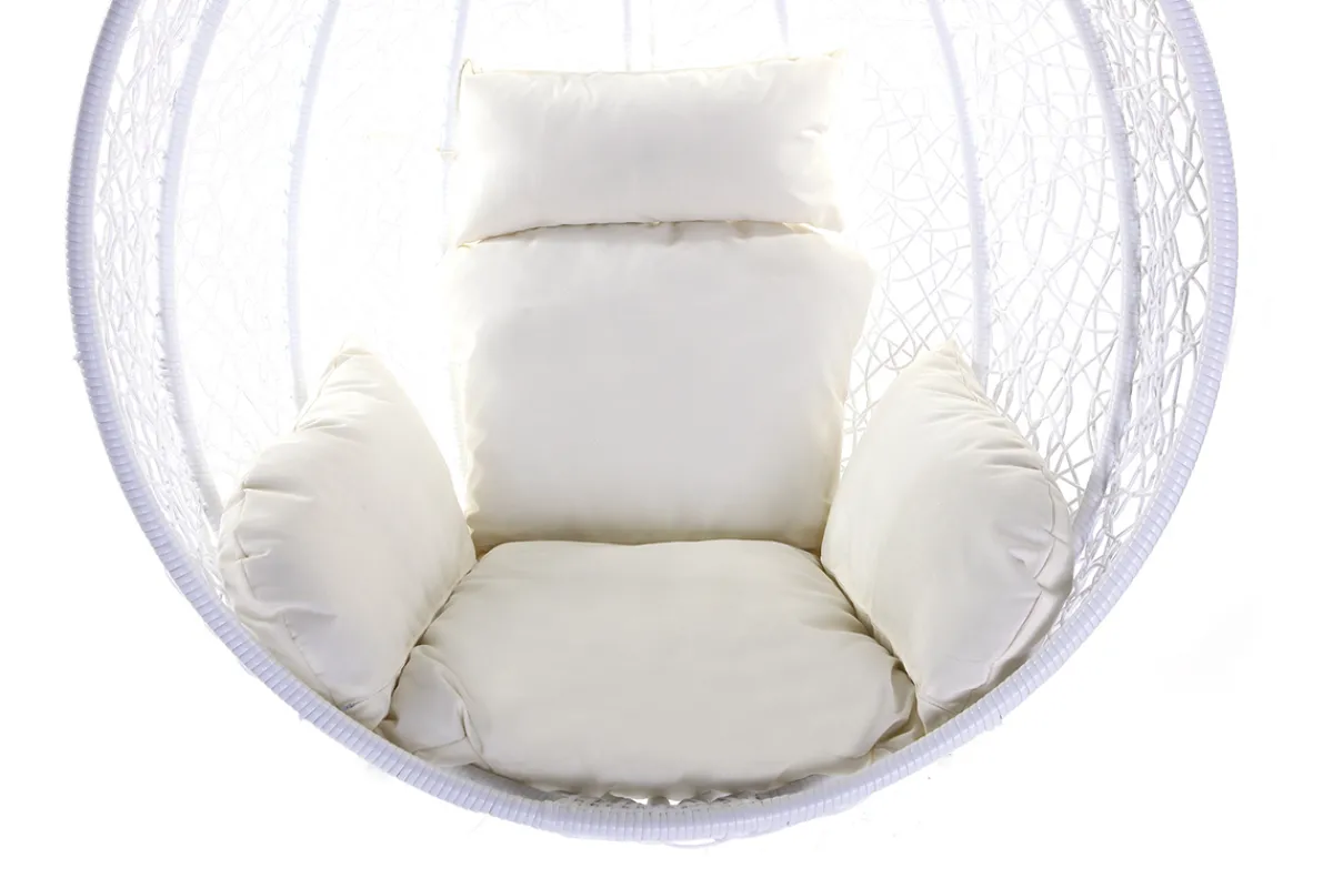 Miliboo Ovaler Hängesessel, weißer Kunststoff MOJO* Design-sessel|Sessel