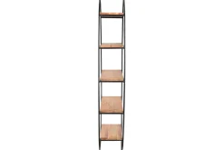 Miliboo Ovales Wandregal aus massivem Akazienholz und Metall H130 cm HANG* Bücherregale|Bücherregale